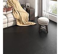 FunStick Suelo Vinilo Autoadhesivo Negro 30×30CM Piso Vinilico Adhesivo Suelo Baño Cocina Impermeable Revestimiento Suelos Negro PVC 5 Baldosas Adhesivas Negras Suelos para Azulejos Adhesivos