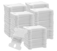 FUNSUEI 1000 bobinas de plástico para hilo dental, tarjetas de hilo de bordar, soporte de hilo de punto de cruz, organizador para almacenamiento de hilo de coser de bordado, color blanco leche