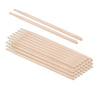 FUNSUEI 16 pares de baquetas clásicas de madera de arce 5A, accesorios de percusión para instrumentos musicales, 40,6 cm de longitud, para principiantes y adultos