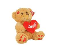 Funtastyc Peluche Oso con Corazón y Mensaje de Amor “Te Quiero/I Love You” - Regalo Romántico para San Valentín, Aniversario - Tamaños 16 cm, 20 cm Pareja, 25 cm y 35 cm (Osito Grande - 35 cm)