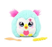 Funtasy Family - Kiss-meez Búho, Peluche Interactivo Que da Besos, Mascota interactiva Adorable con Amigos coleccionables, +30 Sonidos y reacciones, Regalos para niñas y niños a Partir de 3 años