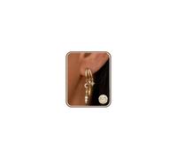 FUNTE Pendientes de oro para mujer, plata 925, hipoalergénicos, con circonitas cúbicas, pendientes largos 3 en 1 para mujeres y niñas