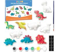 Funto Kit de pintura de dinosaurios para niños, pintar tus propias figuras, 27 piezas de arte y manualidades, proyectos de vapor, regalo de bricolaje para niños y niñas de 3 4 5 6+