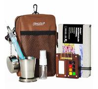 Funto Set de acuarelas de bolsillo, 8 colores y paleta de nogal | La selección compacta de tonos permite llevar lo esencial para capturar ideas durante paseos, excursiones y escapadas.