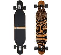 FunTomia Longboard con 3 niveles de flexión Drop Through Cruiser Tabla completa con rodamientos Mach1 Speed T-Tool