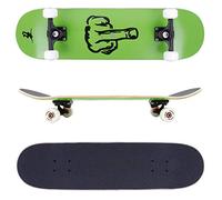 FunTomia® Skateboard monopatín FunTomia con rodamientos Mach1® y Rodillos de dureza 100A - Hecho con 7 Capas de Madera 100% Arce Canadiense (Finger)