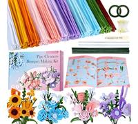 Funtopia Kit Limpiadores De Pipas 11 Colores Brillantes 30Cm Para Flores