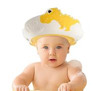 FUNUPUP Gorro De Ducha Para Niños, Sombrero De Baño Bebé, Amarillo | Hermético & Antideslizante & Ajustable Visera De Champú Impermeable, Evita Que El Agua Entre En Los Ojos Y Los Oídos