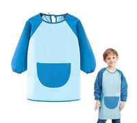 Funver Delantal Infantil Pintura, Bata de Pintura Infantil, Bata Plastico NiñOs, Bata de Pintura NiñOs para Actividades Escolares, Cocina, Pintura Y Colorear.