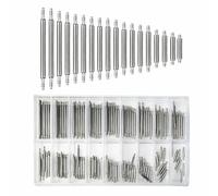 Funver Pasadores de Reloj, Kit de Reparación de Correas, Herramientas para Cambiar Correas, Kit de Réparation pour Bracelet de Montre Acier Inoxydable, 144 Pasadores (8 Mm - 25 Mm)