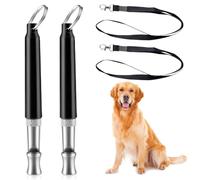 Funver - Silbato ultrasónico para perros, de alta frecuencia ajustable con correa, herramienta antiladridos y educación canina portátil para perros pequeños medianos y grandes