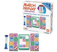 Funwares Match Frenzy - Juego de rompecabezas portátil a juego, mini juegos de mesa familiares, perfecto para viajes y juegos en casa, actividades de viaje por carretera para niños y adultos