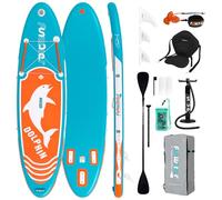FunWater 10'6" Tabla Stand Up Paddle Hinchable Sup Ultraligero con ISUP Tres Aletas Remo Ajustable Bomba Mochila Leash Asiento