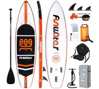 FunWater Tabla Hinchable de Stand Up Paddle Board Sup Paddle Board con Remo Ajustable,Bomba de Mano,Antideslizante Eva Deck,Cuerda de Seguridad, Asientos,para Adultos