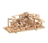Funwetrike Kit de modelo de madera, pista de canicas, kit de montaje de pista de bolas de acero 3D con bolas, transmisión mecánica, ideal como regalo de Navidad y cumpleaños (SN116+N2+N3+N4)