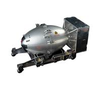 Funwetrike Modelo de rompecabezas de metal 3D, rompecabezas de metal 3D Fat Man Bomb de la Segunda Guerra Mundial, kit de montaje, decoración del hogar, regalo creativo (140 piezas)