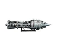 Funwetrike Turbofan - Kit de motor de aeronave que funciona, modelo de motor funcional turborreactor impreso en 3D con posquemador y luz, regalos educativos científicos para adultos (versión RTR)