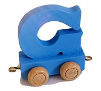 FunWorldToys® - Tren de madera con nombre, diseño de tren de letras