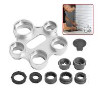 FunWorth Llave Aireador Grifo Universal, 10 en 1 Aerator Key de Desmontaje, Llave de Extracción Aireadore de Filtro con 5 Adaptadores, Herramienta para Reemplazo de Aireador de Grifo