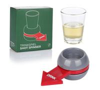 FunX Shot Spinner - Divertido giro de botellas con vaso de chupito y flecha - Juego de beber, juego de beber para fiestas, JGA y reuniones acogedoras - 2 e capacidad