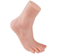 Funxzior Modelo de Pie Masculino en Silicona a Escala 1:1 Réplica Anatómica Realista con Venas Visibles 5 Tonos de Piel Flexible para Exhibición Arte y Educación (Beige, Mujer, Derecha)