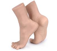 Funxzior Modelo de Pie Masculino en Silicona a Escala 1:1 Réplica Anatómica Realista con Venas Visibles 5 Tonos de Piel Flexible para Exhibición Arte y Educación (Beige, Hombre, Izquierda)