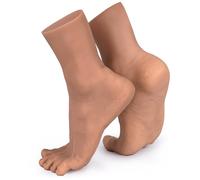 Funxzior Modelo de Pie Masculino en Silicona a Escala 1:1 Réplica Anatómica Realista con Venas Visibles 5 Tonos de Piel Flexible para Exhibición Arte y Educación (Bronce, Hombre, Izquierda)