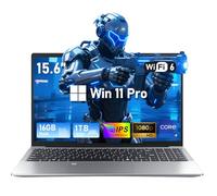 FUNYET 2026 Ordenador Portátil i9-11900H Procesador 8 Cores 15.6 Pulgadas Gaming Laptop 16 GB DDR4 1 TB SSD IPS 1920×1080 Win 11 con RJ45 Type-C WiFi 6 BT 5.2 USB 3.0 Teclado Retroiluminado