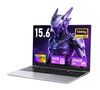 FUNYET Ordenador Portátil 15.6 Pulgadas 16GB RAM 256GB SSD TF 1TB Win 11 Pro Procesador M3-6Y30 Laptop, 1920x1080 FHD, WiFi 5, BT 4.2, USB 3.0x2, Mini HDMI - Plata