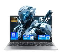 FUNYET Ordenador Portátil 15.6 Pulgadas i3-1025G1 Core 3.4GHz 16 GB RAM 512 GB SSD Laptop con Win 11 FHD 1920×1080 WiFi 5 BT 5.0 USB 3.0 HDMI Mini Puerto Multimedia Teclado Retroiluminado 180 Grados