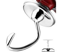 FUNYKICH Accesorio de Gancho de Masa de Acero Inoxidable para Kitchenaid 4.5-5 Qt Tilt-Head Stand Mixers, Resistente a la Corrosión y Apto para Lavavajillas, Amasado Eficaz para Pan, Pizza y Pasta