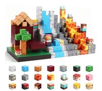 FUNYKICH Bloques Magnéticos Construcción 470 Piezas, Juego Construcciones Magnéticas para Niños y Niñas de 3 a 10 Años, Stem Montessori Juguete de Apilamiento, Regalo Creativo para Niños