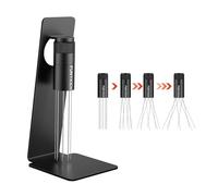 FUNYKICH WDT Tool - Herramienta de distribución de espresso con soporte magnético para barista, agitador de agujas de café de rango ajustable, acero inoxidable 304, 8 agujas de 0,4 mm con 8 agujas