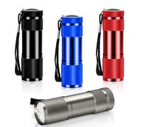 Funyord 4 Colores Mini Linternas, Aluminio Linternas Pequeña Mini Lantern LED Linternas Ninos para Camping, Senderismo