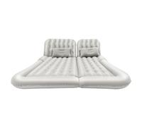 FUNYSF Colchón de aire SUV cama camping combo cama portátil, colchón inflable extraíble viajes, camping, actividad al aire libre, con 2 cojines e inflador (gris)