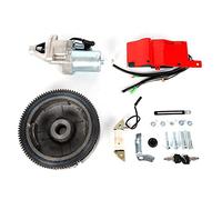 FUNYSF Kit de arranque eléctrico de volante para Honda GX390 13HP 11HP arranque eléctrico con interruptor de llave, motor y generador