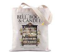 FUNYSO Bell Book - Vela inspirada en el programa de televisión, regalo para amantes de las brujas, boticario, brujería, color gris, Bell Book UK, 0
