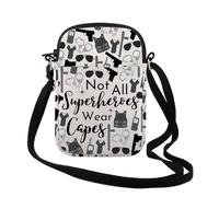 FUNYSO Bolsa cruzada con cremallera para regalo de oficial de policía, no todos los superhéroes, capas, Wear Police Cr UK, 0