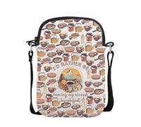FUNYSO Bolsa cruzada inspirada en la película para amantes de los libros de merch con texto en inglés "I'd Rather Be Have My Second Breakfast", Having My Second Cb Uk, 0