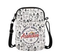 FUNYSO Bolsa cruzada para amantes del campamento Drunkest Bunch Of Assholes This Side Of The Camperground, Assholes Cb Uk, 0