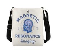 FUNYSO Bolsa cruzada Rad Tech para regalo de imágenes por resonancia magnética, tecnólogo, radiógrafo, radiólogo, tecnólogo de radiología, Magnético Cb Reino Unido, 0
