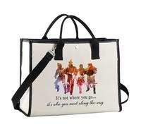 FUNYSO Bolsa de comestibles reutilizable inspirada en la película Dorothy Ruby Lover Gift It's Not Where You Go But Who You Meet, It's Not Where Ltote Uk, 0