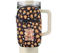 FUNYSO Bolsa para botella de agua inspirada en el anime, regalo para amantes del anime, Calcifer's Cafe May All Your Bacon Burn, Calcifer's Wb Pouch UK, Bolsa para botella de agua