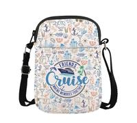 FUNYSO Friends Cruise Making Memories Together Gift Summer Vocation Gift Cruise Travel Time Crossbody Bag, Friends Memories Uk Cb, 0