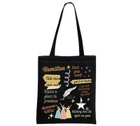 FUNYSO Hamilton Musical Merch Hamilton Broadway Theatre Gift Hamilton - Bolsa de mano para fanáticos de Hamilton (Hamilt Broadway, Reino Unido), Black, Medium