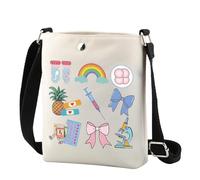 FUNYSO IVF - Bolso cruzado para embarazo, con transferencia de embriones, regalo de infertilidad para mujeres y madres, Rx Bow Cr UK, 0