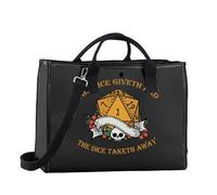 FUNYSO Juego de regalo para mujer The Dice Giveth and The Dice Taketh Away DM Bolso de hombro, Bolsa para llevar del Reino Unido, 0