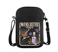 FUNYSO Magic Witches Gift Midnight Margaritas Gift Boticary Movie Lover Magic Salt Romary Crossbody Bag, Sister's Apothecary Cb UK
