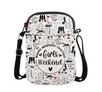 FUNYSO Making Memories Together Gift Best Friends Weekend Gift Sisters Weekend Travel Vacation Crossbody Bag, Memories Weekends Cb UK, 0