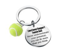 FUNYSO Never Underestimate Your Potential You Can Do More Than You Think - Pelota de tenis, regalo de equipo de animación (compatible con pelota de tenis del Reino Unido)